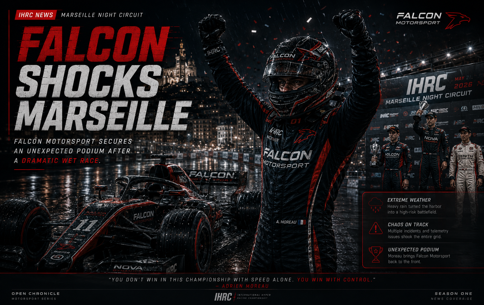 Falcon shocks Marseille