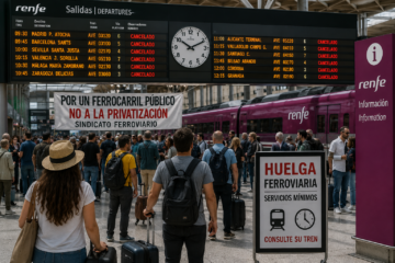 España cancela 320 trenes antes de una huelga ferroviaria de alcance nacional