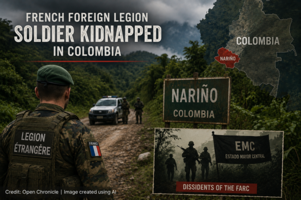 French Foreign Legion Soldier Kidnapped in Colombia, FARC Dissidents Suspected