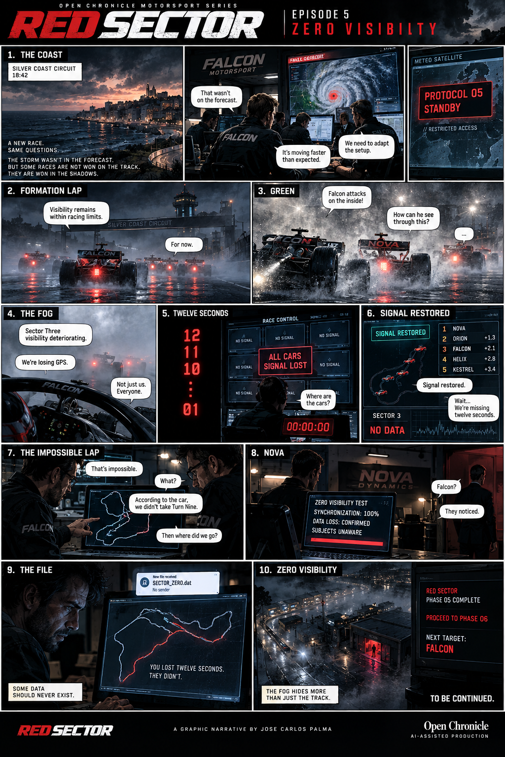 RED SECTOR Episode 5 Zero Visibility graphic narrative