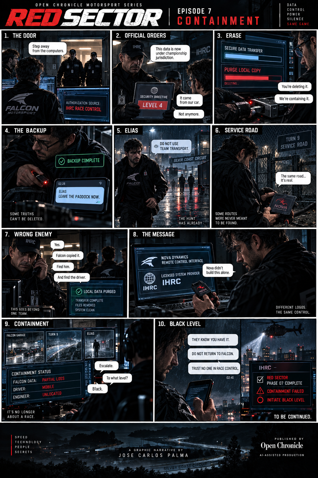 RED SECTOR Episode 7 Containment graphic narrative