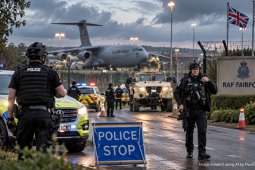 Five Arrested on Suspected Terror and Explosives Offences Near UK Airbase Used by US Forces