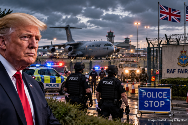 Trump Says Five Terror Suspects Arrested Near RAF Fairford Planned to Do ‘Big Damage’