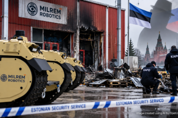 Estonia Accuses Russian Intelligence of Ordering Arson Attack on Milrem Robotics