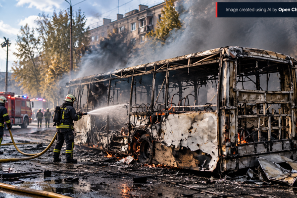 Zelenskyy Vows Response After Russian Strike on Passenger Buses in Kramatorsk Kills 33