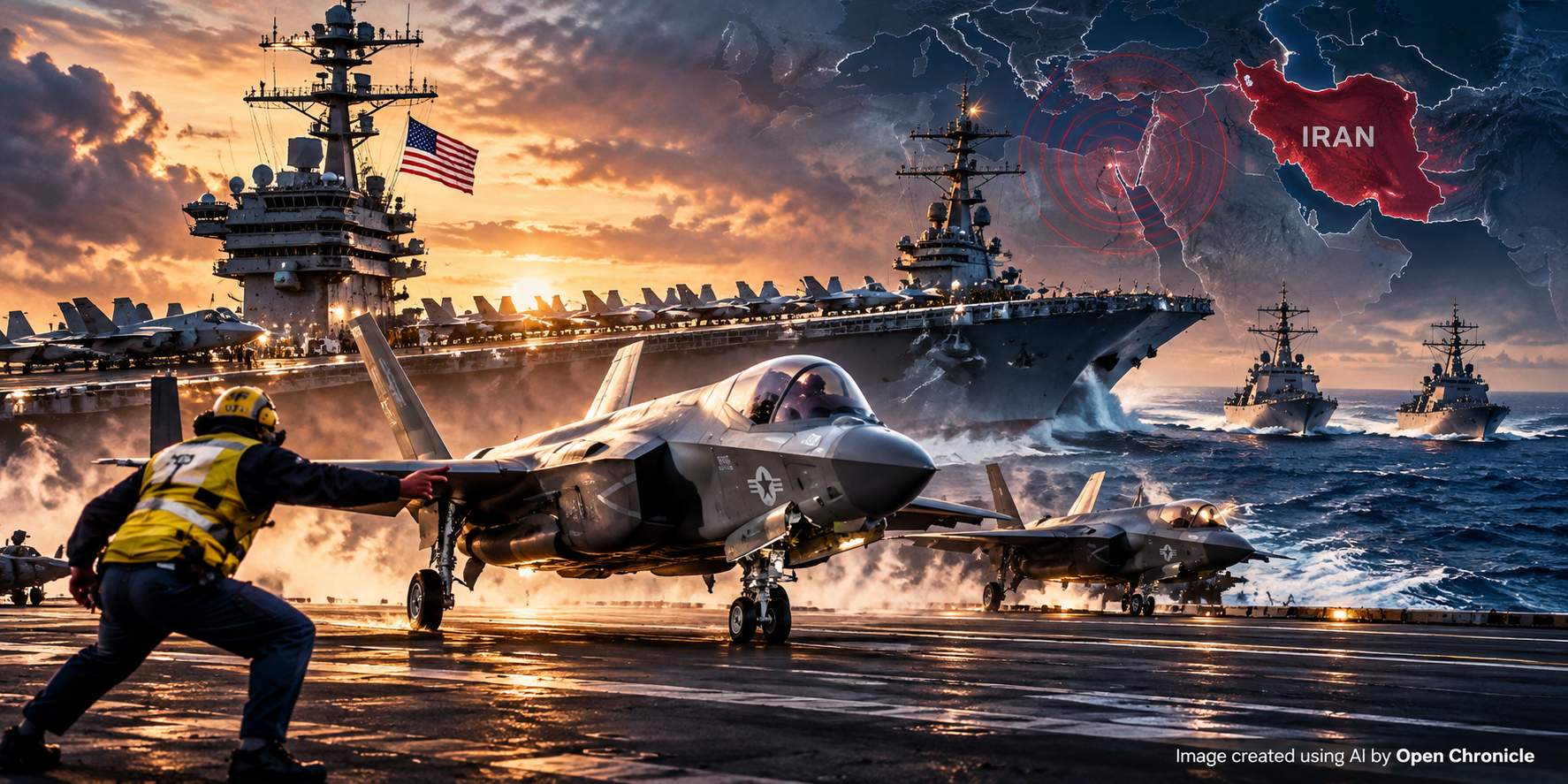US Sends Third Aircraft Carrier Towards Middle East as Iran War Enters ...