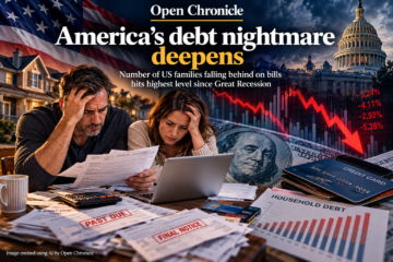 America’s Household Debt Crisis Deepens as Late Payments Reach Highest Level Since Great Recession